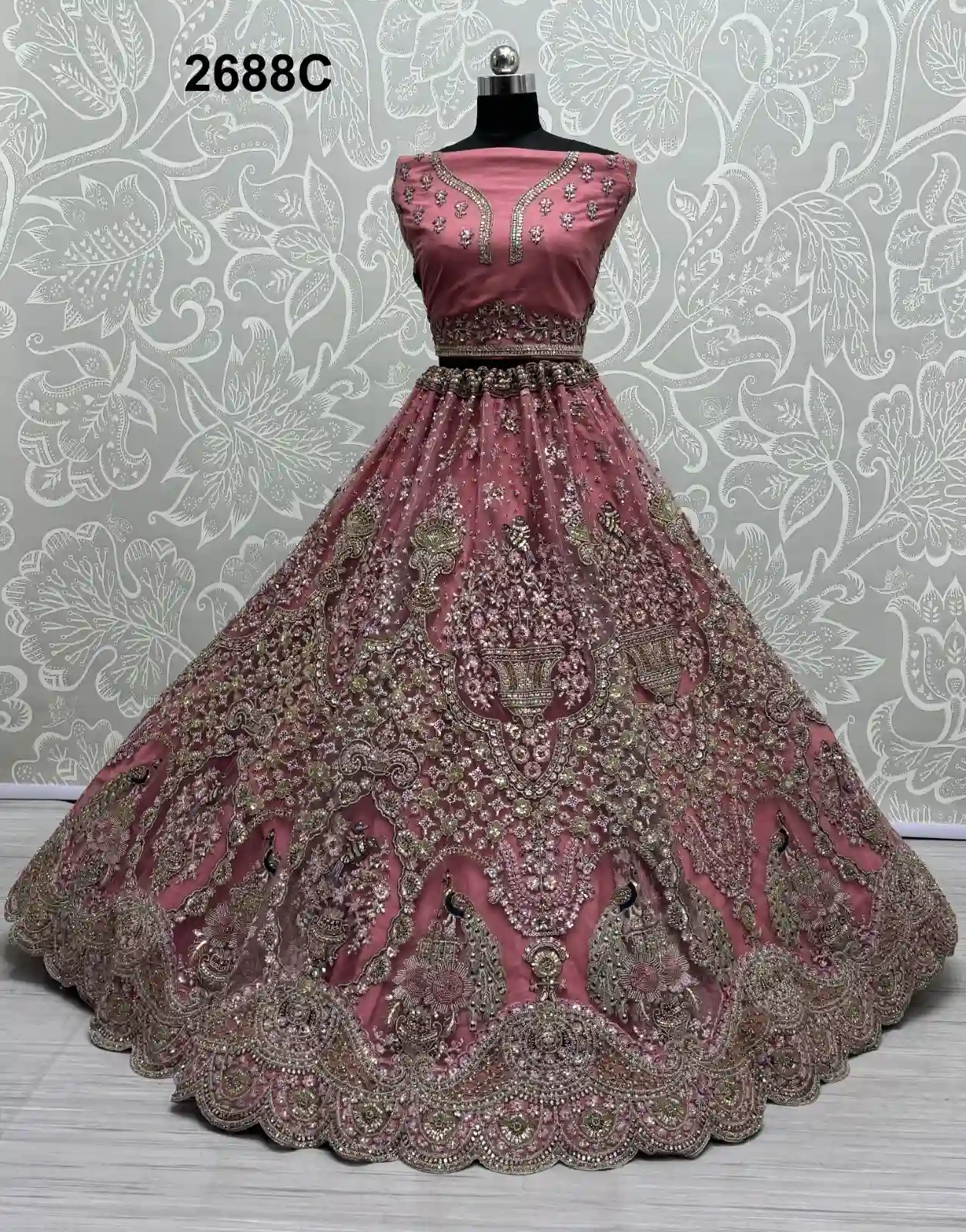 Anjani Art 2688A To 2688C Heavy Net Wholesale Lehenga Catalog — Wholesale Lehenga, MPA wholesale from Surat — Photo 6